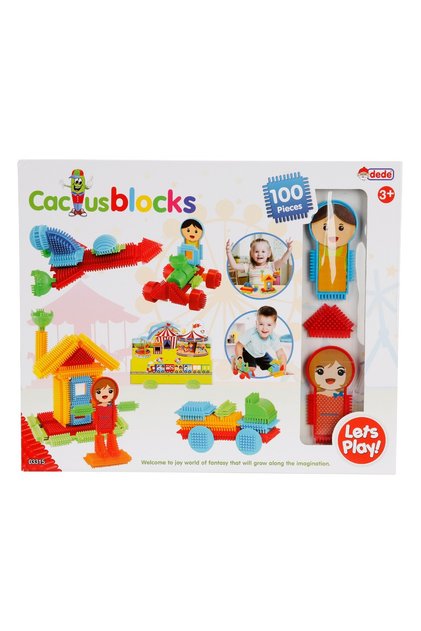 Set de constructie, Dede, Cactus Blocks, 100 piese