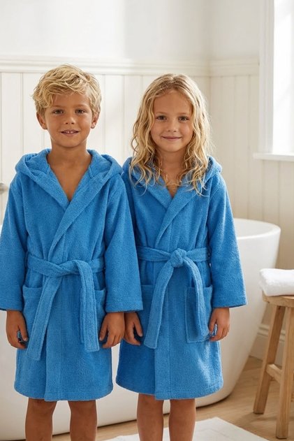 100% Cotton Hooded Children's Bathrobe