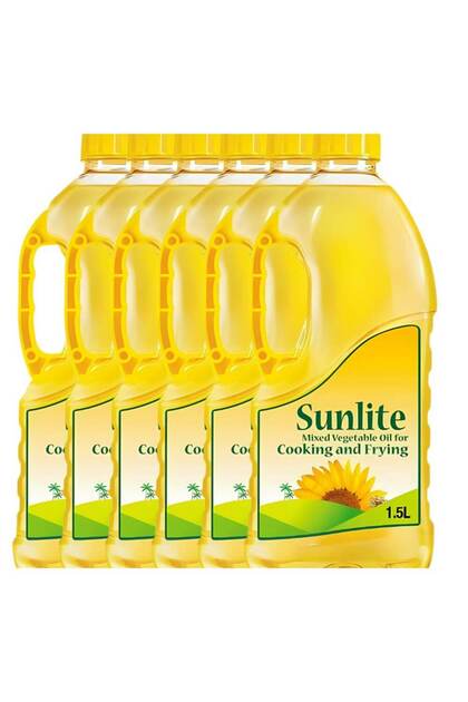 Vegetable Cooking Oil 1.5L (6 x 1.5L Carton) Premium Refined Cooking Oil for Frying, Baking & Everyday Kitchen Use