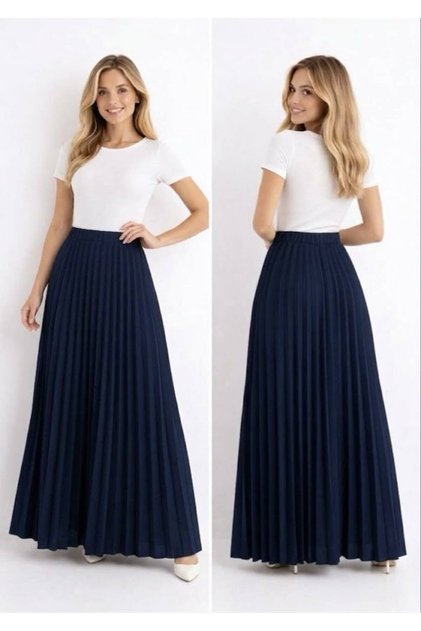 Women's Pleated Skirt Stone 30390