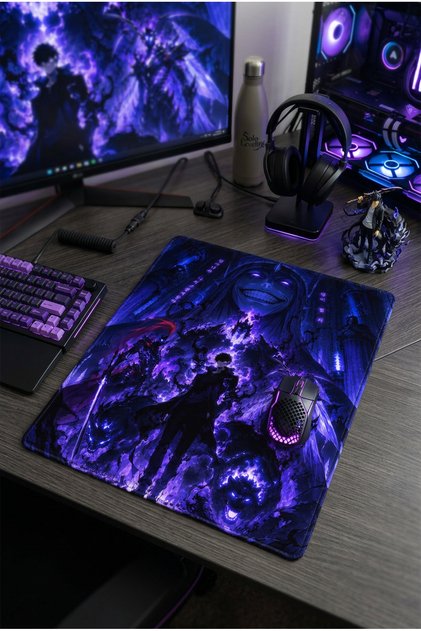 50x40 Cm Solo Leveling Sung Jinwoo Desenli Gaming Oyuncu Mouse Pad Kaymaz Taban Büyük Fare Altlığı