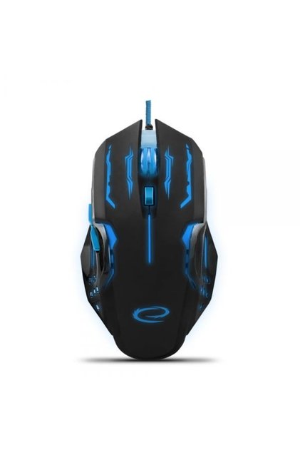 Mouse optic pentru jocuri MX403 APACHE 6D, negru și albastru, USB