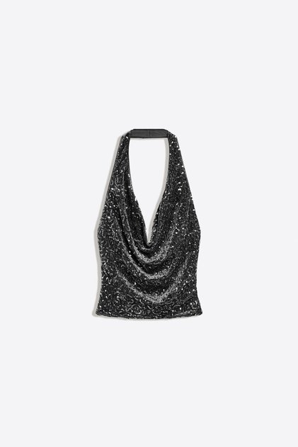 Drapeli pullu halter top