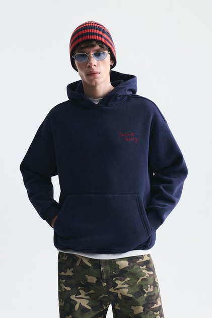 Oversize back printed sweatshirt