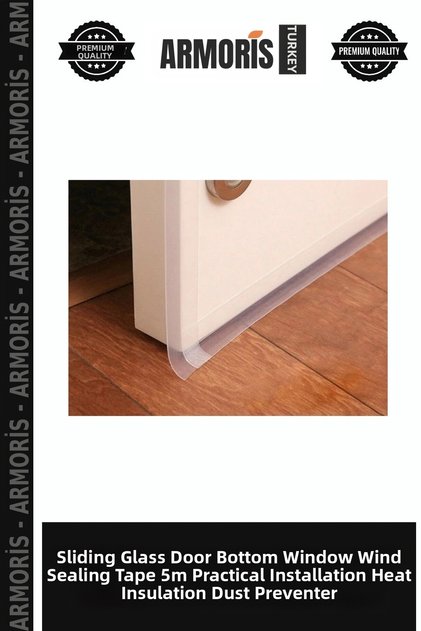 Sliding Glass Door under Door Window Wind Isolation Tape 5m Practical Installation Thermal Insulation Dust Prevention