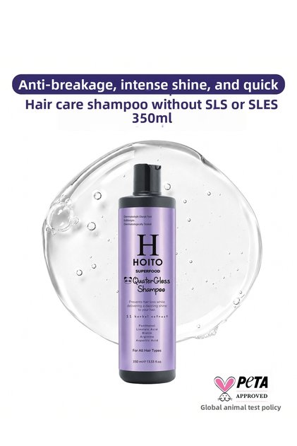 Anti-Hair Loss Intense Shine and Rapid Growth Salt Sls Sles-Free Hair Care Shampoo 350ml