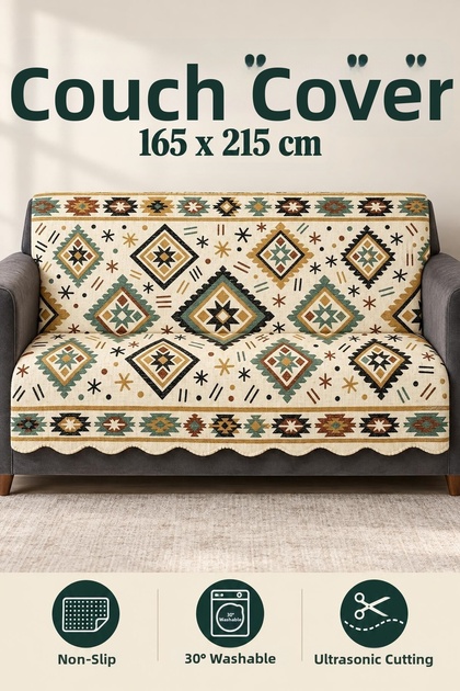 Multi-Purpose Velvet Sofa Cover with Non-Slip Sponge 165X215 cm Modern Bohemian Sofa Bed Throw Picnic Tablecloth Alk5