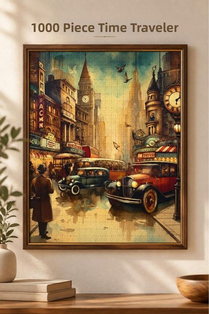 1000 Piece Time Traveler Puzzle 48 X 68 cm High Quality Printing Fun Puzzle
