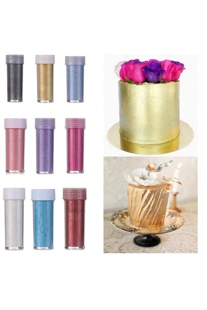 Gold New 2g Gold Powder Mousse Cake Fondant Macaron Chocolate Colorful Glitter Powder Baking Cake C