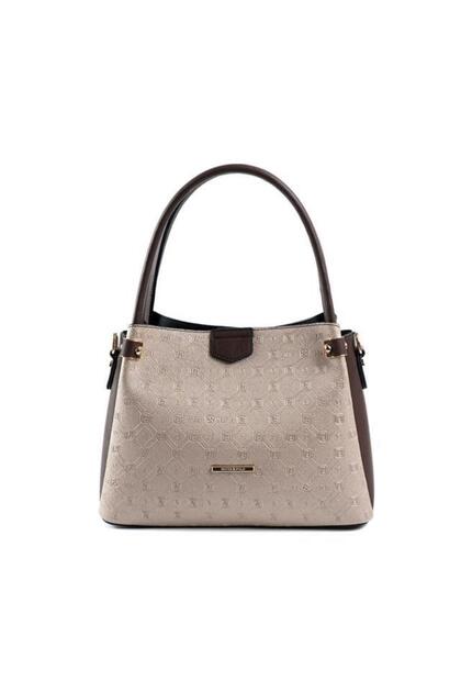 Nut - Braune Damenhandtasche mit Logo SP1254