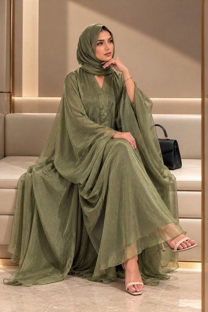 Luna Abaya – Elegant & Lightweight Modest Wear for Women | Special Promotion: Buy 1, Get 1 FREE Abaya