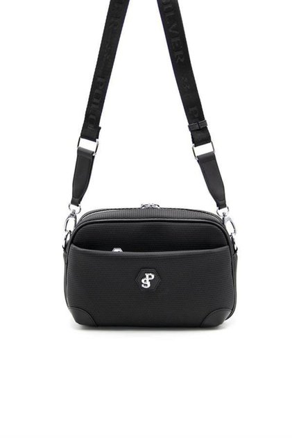Black - Black Honeycomb Women's Crossbody Bag Sp1094