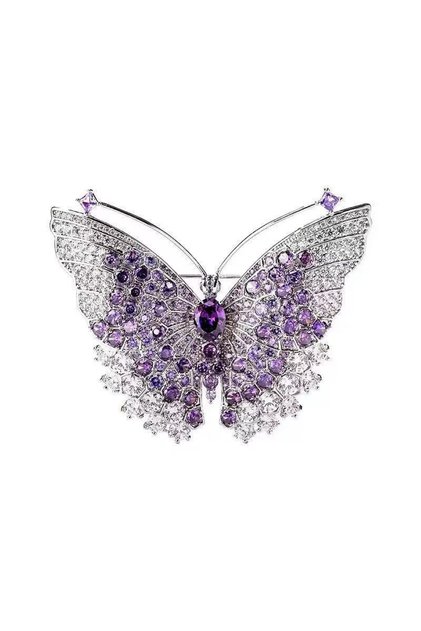 260224A127(2) 1Pc Romantic Retro Butterfly Brooch Gorgeous Luxury Pin Creative Elegant Jewelry Acces