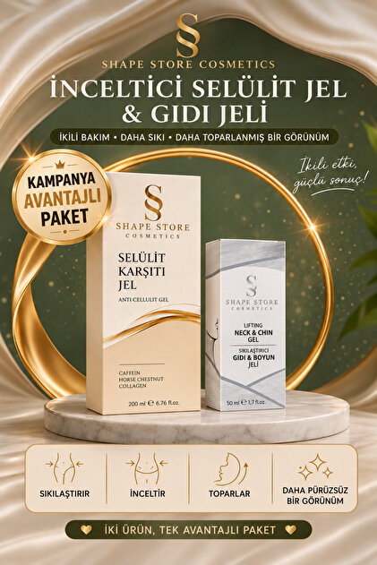 Boyun Çene Gıdı Sıkılaştırıcı & Toparlayıcı V-line Jel ve Sıkılaştırıcı vücut Jeli