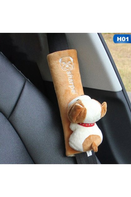 1 Cute Animal Car Seat Belt Pads Universal Car Seat Shoulder Strap Pad Cushion Cover Car Belt Protec
