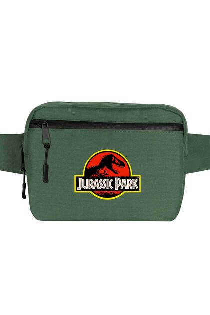 Geantă clasică Jurassic Park, culoare verde