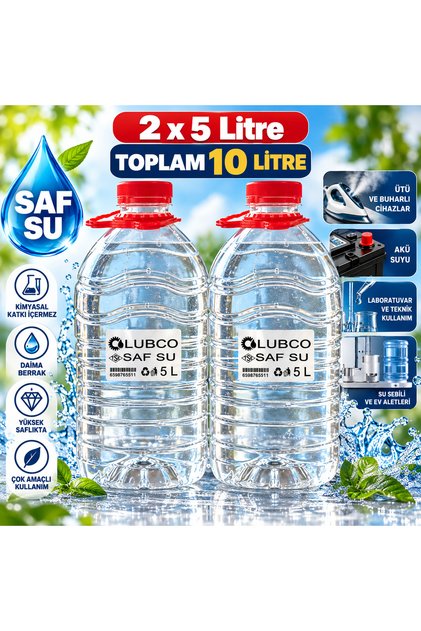 Premium A Kalite Saf Su Miss 0 Pm -ütü Akü Radyatör Ve Gümüşsuyuna Uygun 5 5=10 L