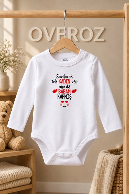 Organic 100% Cotton There Is Only One Woman I Would Love to Have as My Daughter, and My Father Has Already Given Her a Baby Bodysuit, Long-Sleeved Bodysuit, Bodysuit 5144