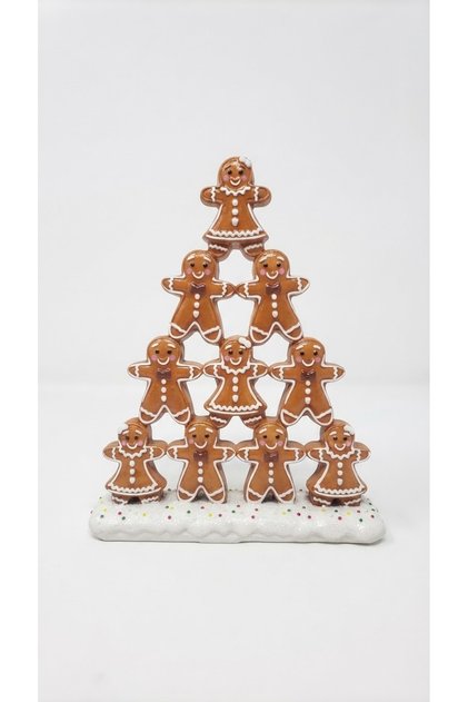 Dekoratif Yılbaşına Özel Zencefilli Kurabiye Ağacı Biblo 🎄32 X 26 CM Ev, Salon Dekoru