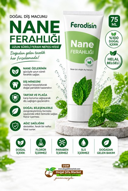 مستخلص النعناع من Feradicin - معجون أسنان طبيعي