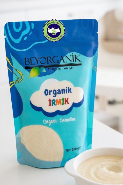 Organik İrmik 200gr (PESTİSİT VE AFLATOKSİN ANALİZLİ)