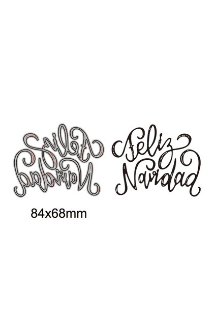 14 Spanish Word Metal Cutting Dies Best Wishes Alphabet Diecut Diy Scrapbook Photo Album Embossing C