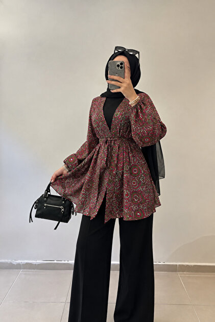yazlık kimono osmanlı desen