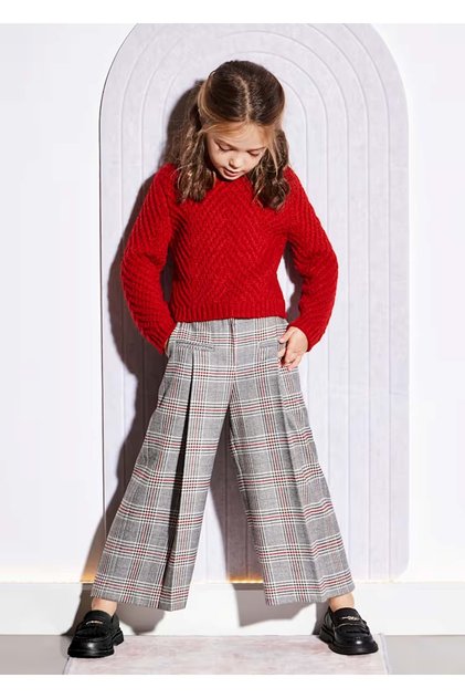 Abel & Lula Girls' Pants Gray