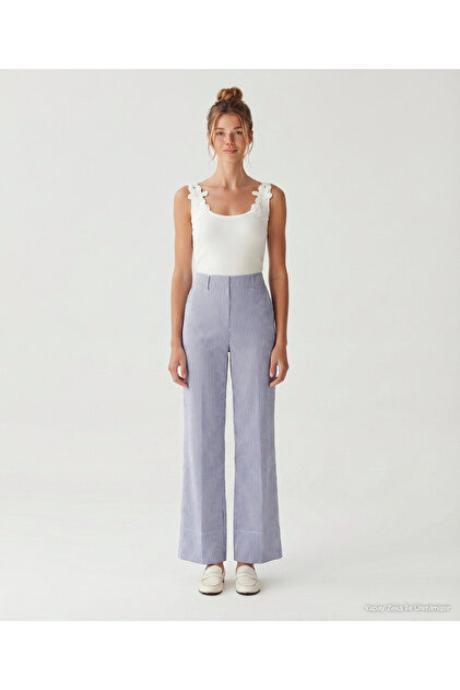 Straight High Waist Pants