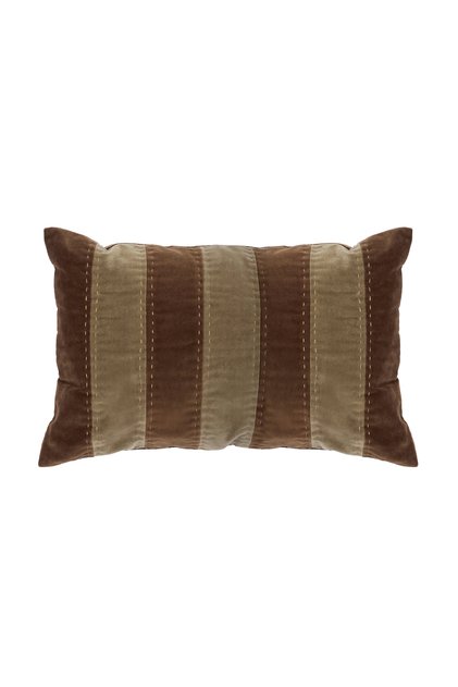 Line Patterned Velvet Rectangular Pillow (40X60 cm)