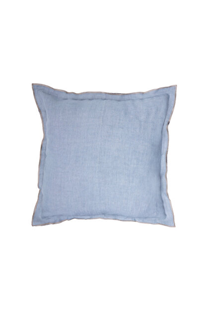 Double-Sided Colored Linen Fabric Square Pillow (45X45 cm)