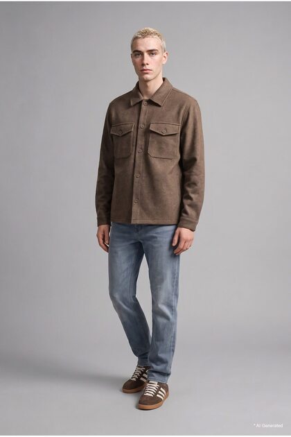 Warm Regular Fit Functional Pocket Coat H1875Ax26Wn