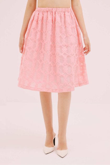 Pileli Midi Boy Etek Coral Y2515060_122