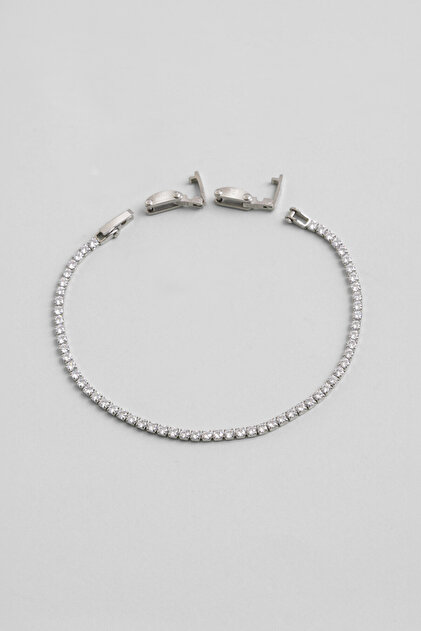 Zircon Stone Waterway Adjustable Steel Men's Bracelet