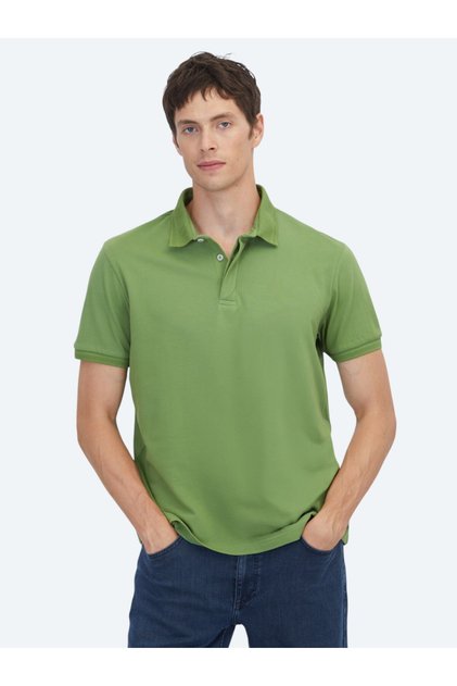 Green Plain 100% Cotton T-Shirt
