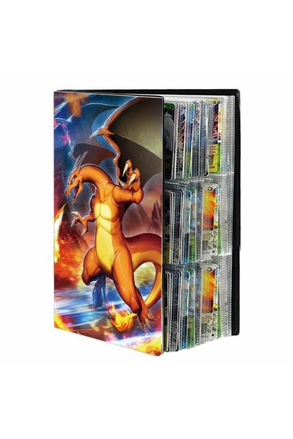 yanjianglong 9 Pocket Anime Cover Cards Album Collection Holder Binder Folder Fit For Pokmon