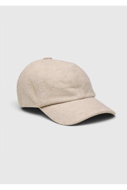 Beige 50% Polyester, 50% Wool Hat
