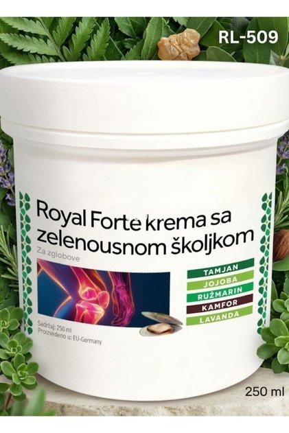 Royal Forte Green Shell Mussel Extract Cream for Joint Pain - 250 ml