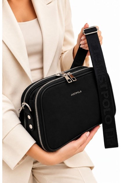 JUSTPOLO KADIN SÜET 5 BÖLMELİ OMUZ VE POSTACI ÇANTASI ( EBAT 27X18 CM)