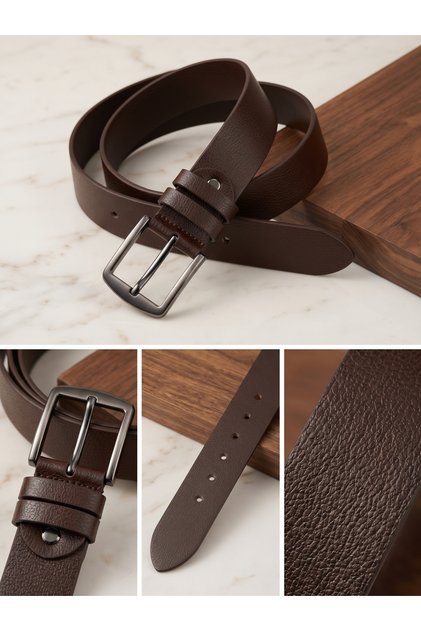 100% Genuine Leather 4 cm Bull Leather Belt