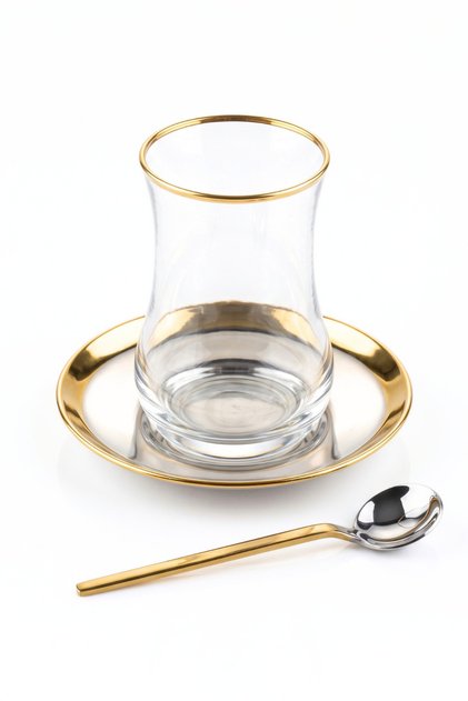Rio 18 Piece Tea Set for 6 People 18/10 Stainless Steel Cup Set