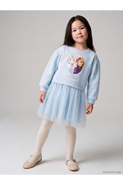 I Ice Queen Licensed Tulle Detailed Dress from Freezen Store