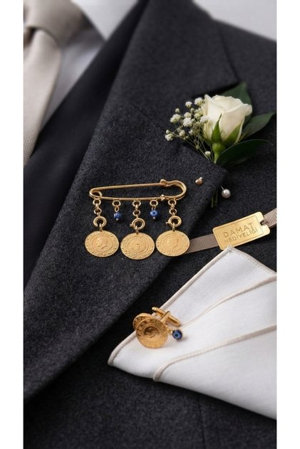 Wedding, Engagement, Circumcision, Special Day Jewelry Needle Triple Quarter Gold Insertion Needle - Tybezyib1846