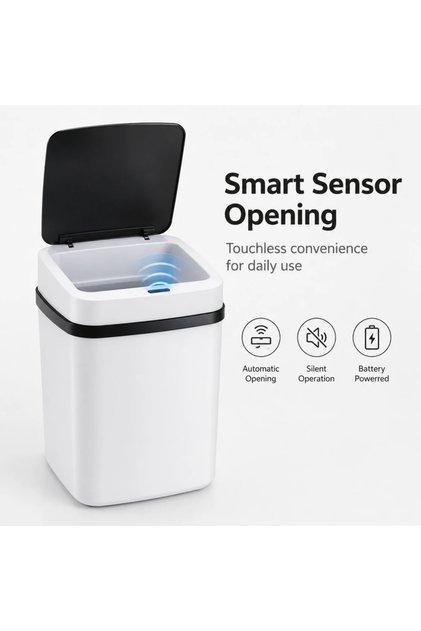 13L-lajitong-A 13L Smart Sensor Trash Can Waterproof Automatic Touchless Waste Bin Garbage Dustbin F