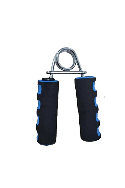 Hand Grip Strengthener for Forearm and Finger Workout with Comfortable Foam Handles and Heavy-Duty Spring Resistance – Black & Blue