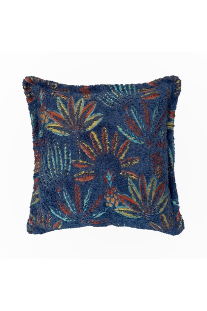 "flora" patterned decorative pillow case - 45x45