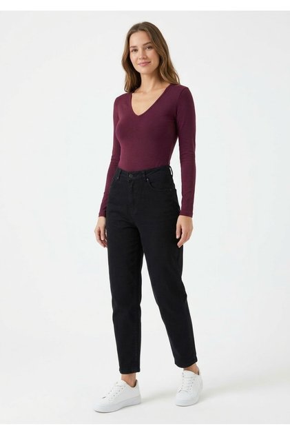 Siyah Mom Jean