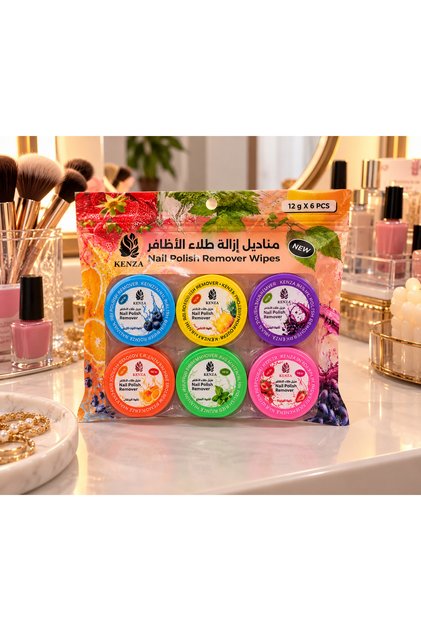Kinza Nail Polish Remover Wipes - 6 Assorted Pieces 💅 ✨