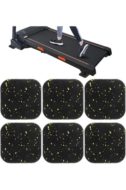 Anti-Vibration Treadmill Mat, Heavy-Duty Rubber Pads,Fitness Equipment Floor Protection for Home Gym