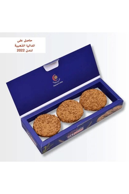 بسكويت الشوفان بحب الرشاد والإسباغول وعسل السدر 180 جم (9 حبات)